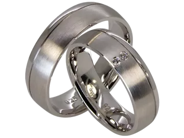 Modell Anthony - 2 Ringe aus Sterlingsilber